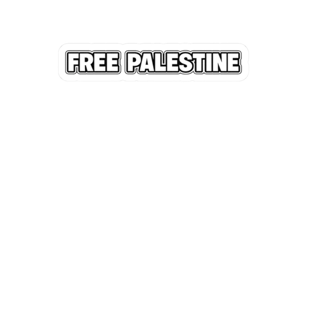 Free Palestine Vinyl Sticker